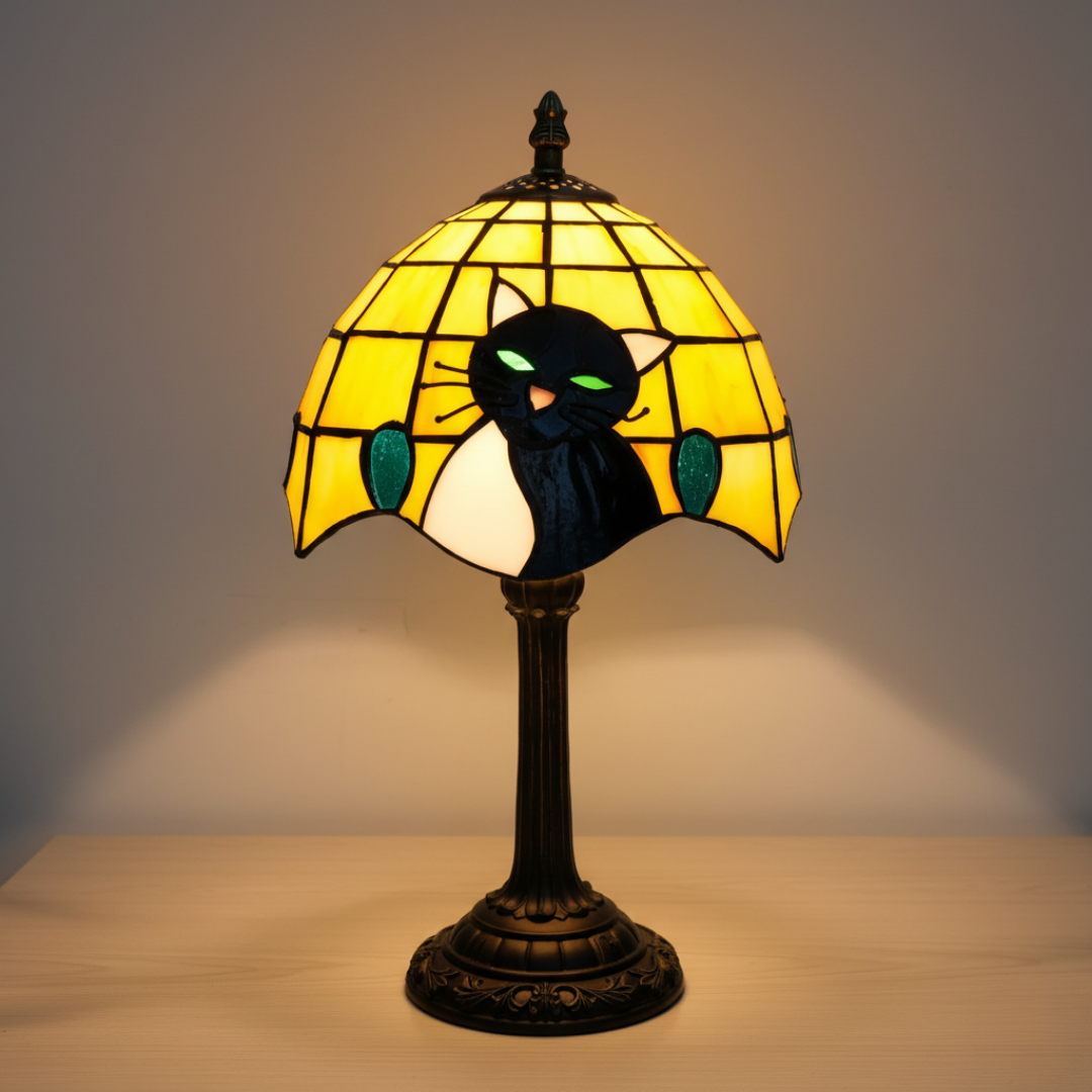 Lampada da tavolo Reale Barocco Gatto Nero