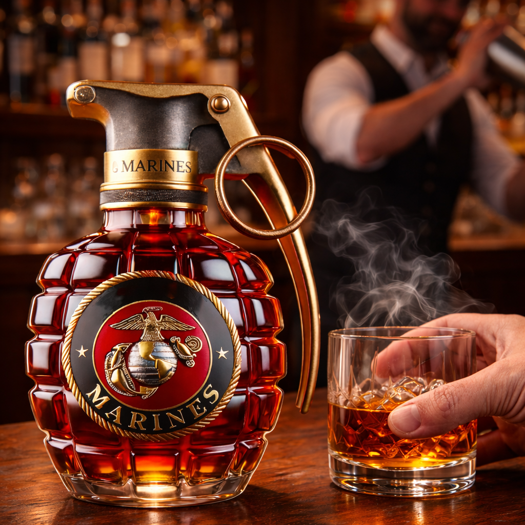 Pomegranate Whisky Bottle - The Elegance of Pomegranate