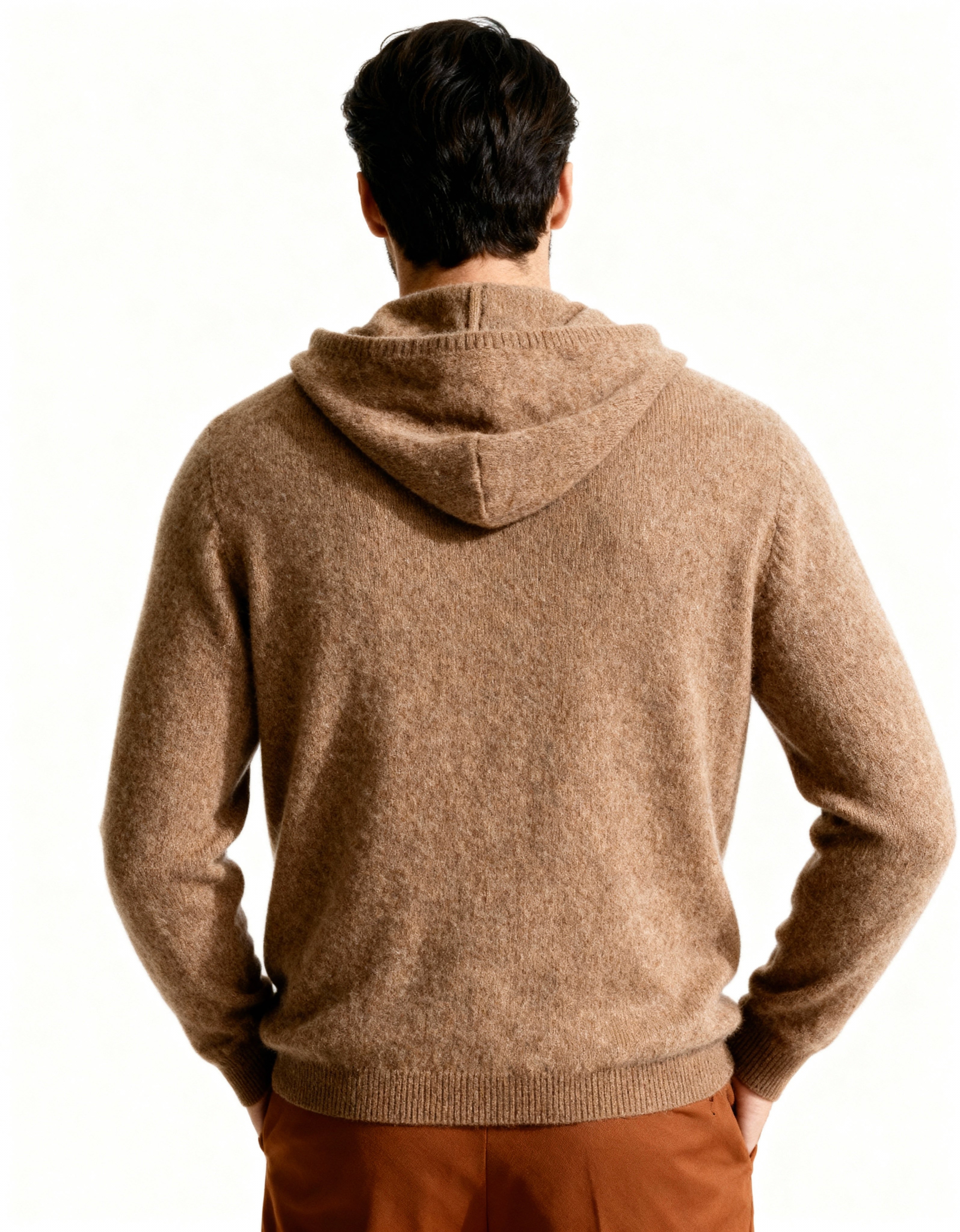 Felpa con cappuccio 100% cashmere