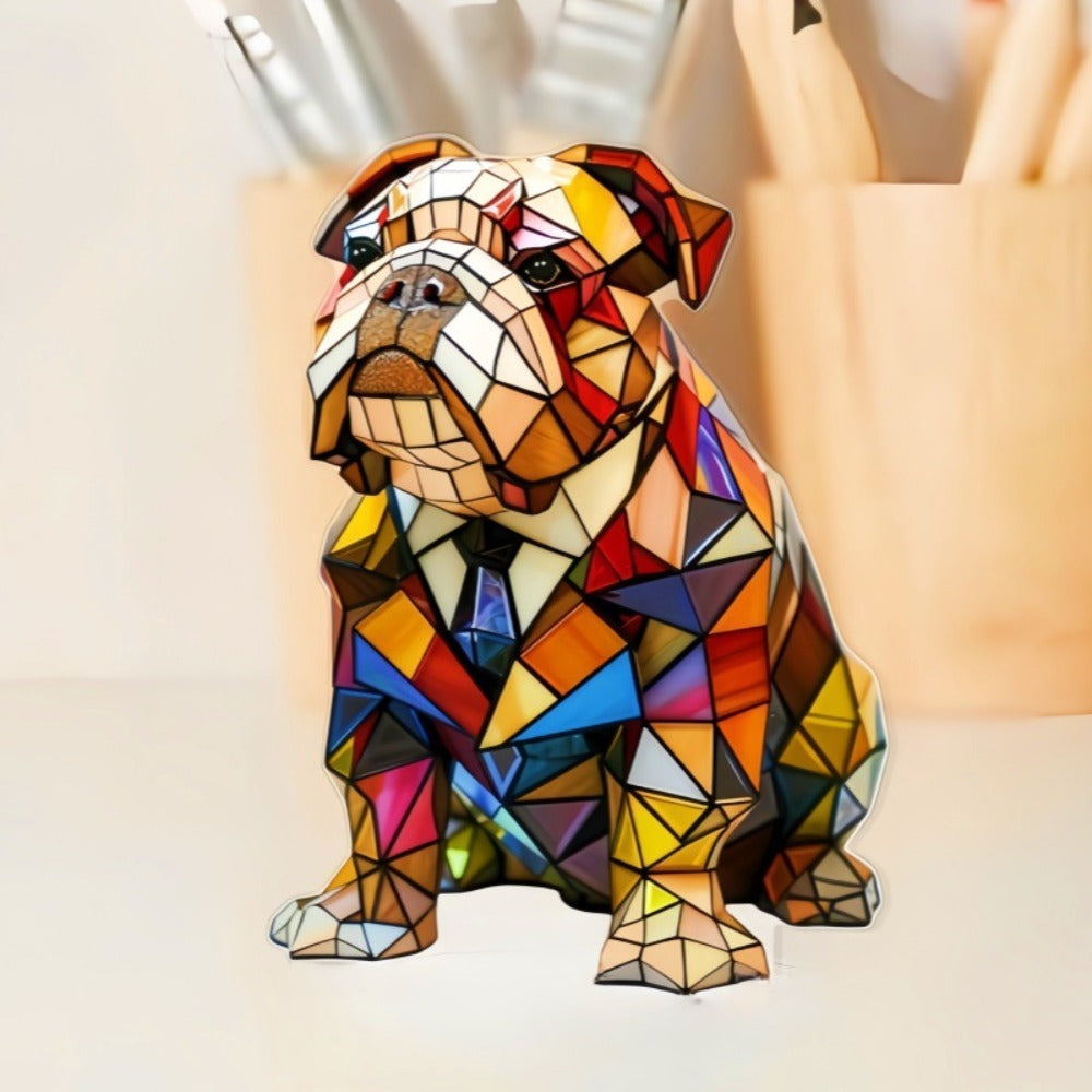 Ciondolo Elegante a Forma di Bulldog