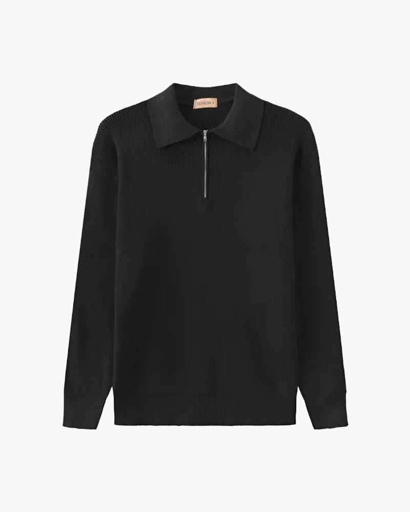 Maglione Cesare con mezza zip