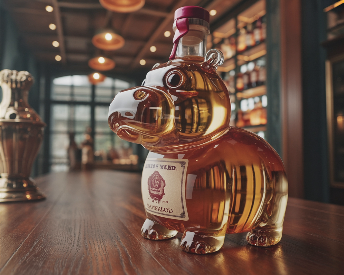 Decanter per Whisky - Edizione Ippopotamo