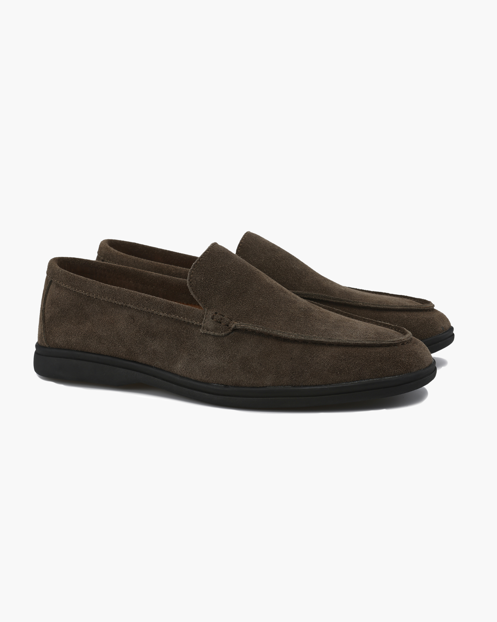 Mocassini in camoscio premium - Suola nera