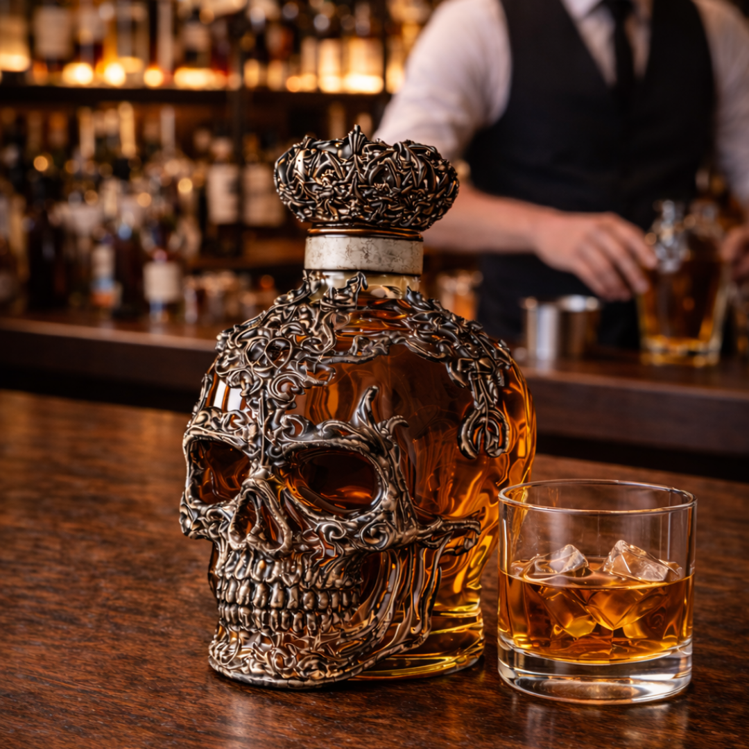 Bottiglia da Whisky - Edizione Teschio