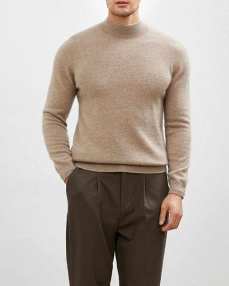 Maglione a collo alto in cashmere