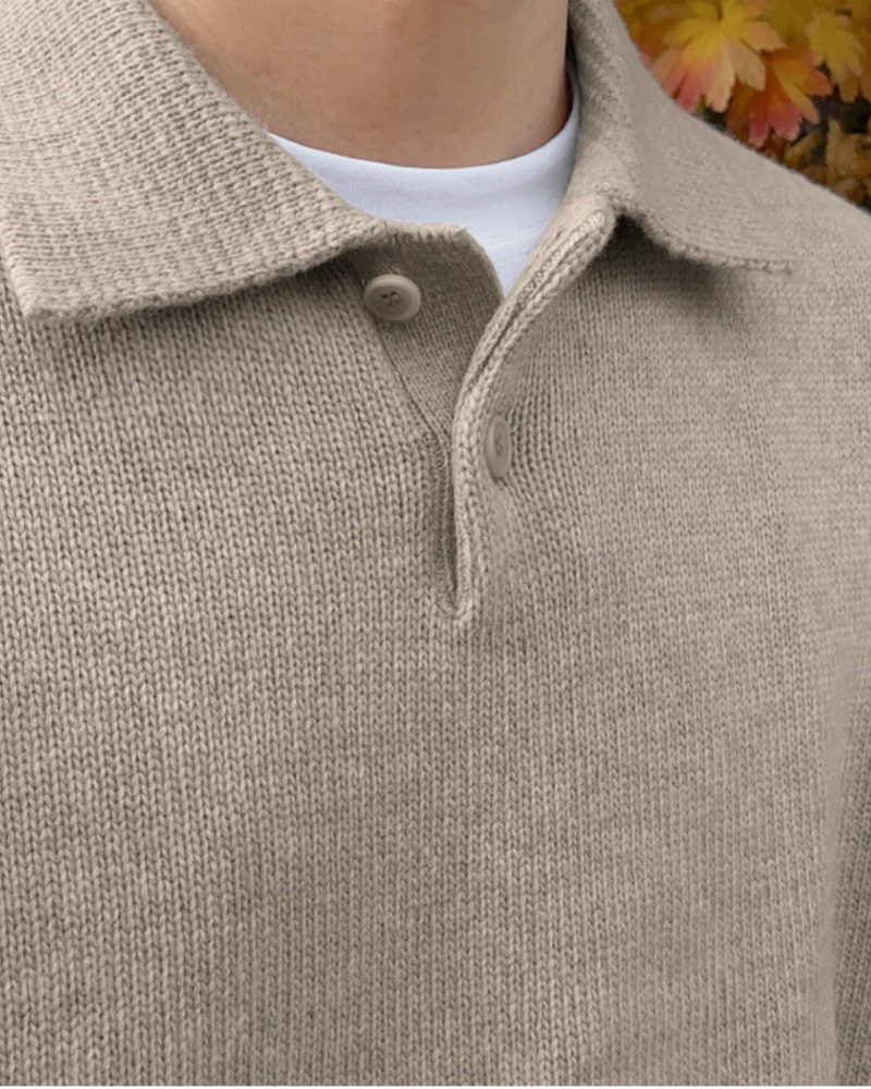 Mezza Zip Lana Bottoni