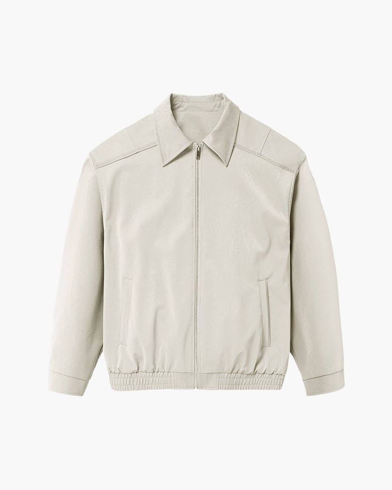 Giacca zip minimalista