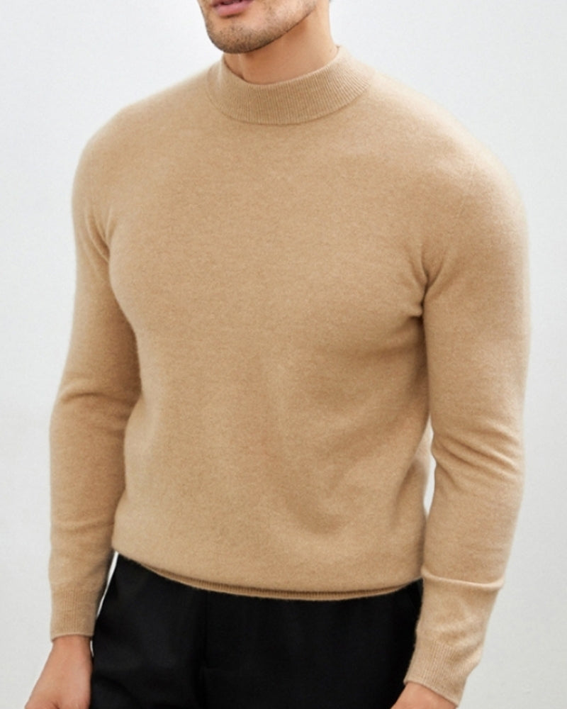 Maglione a collo alto in cashmere