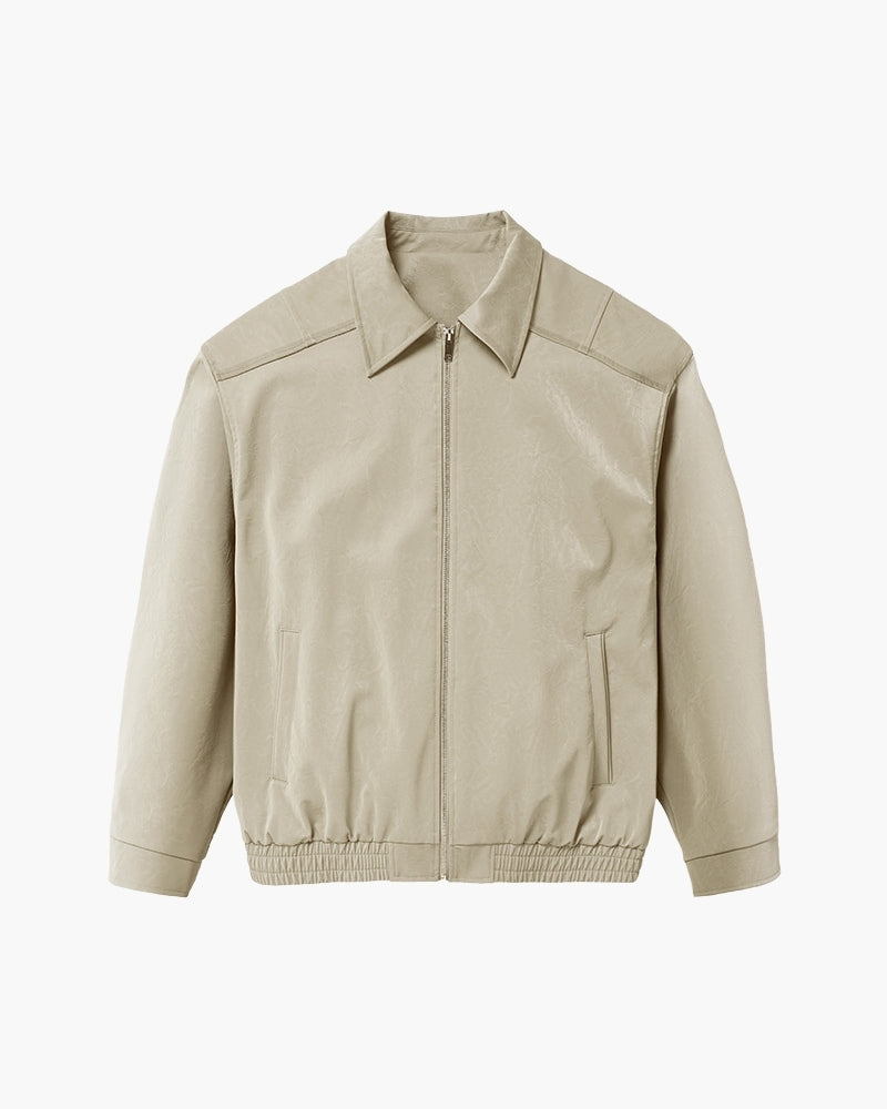 Giacca zip minimalista