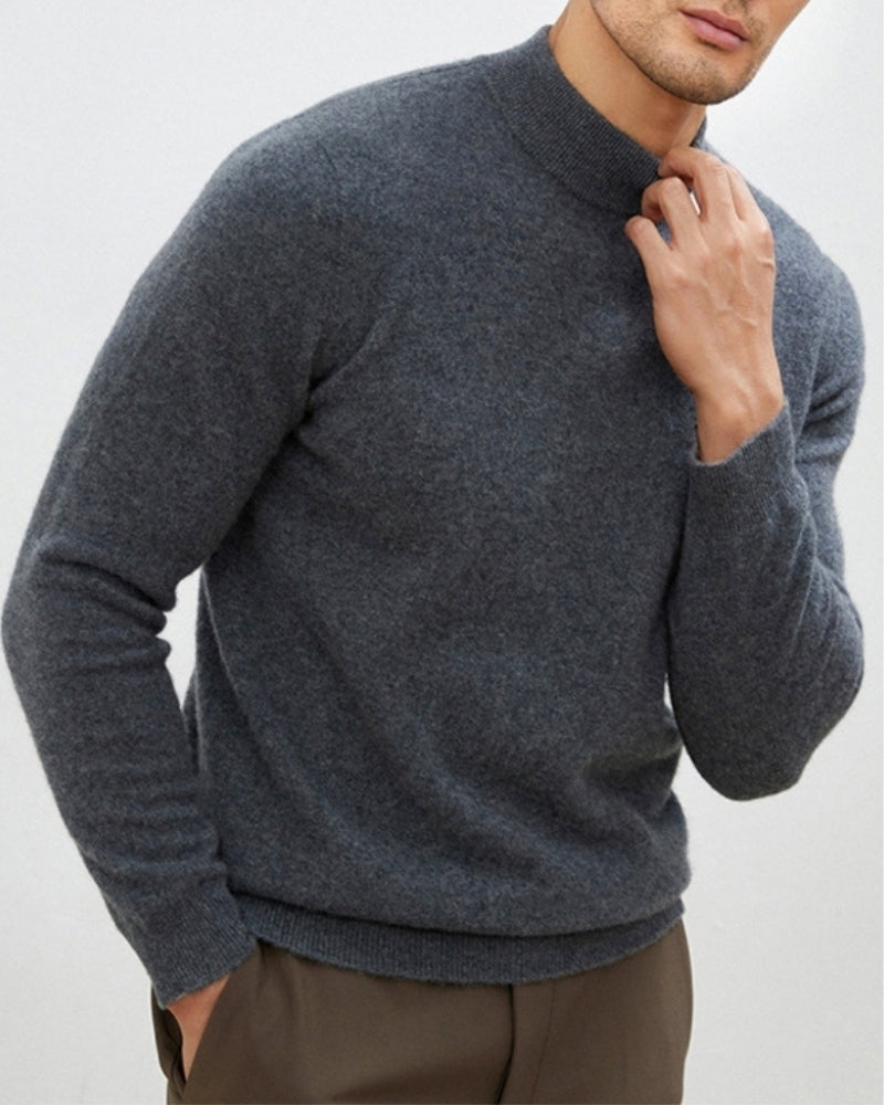 Maglione a collo alto in cashmere