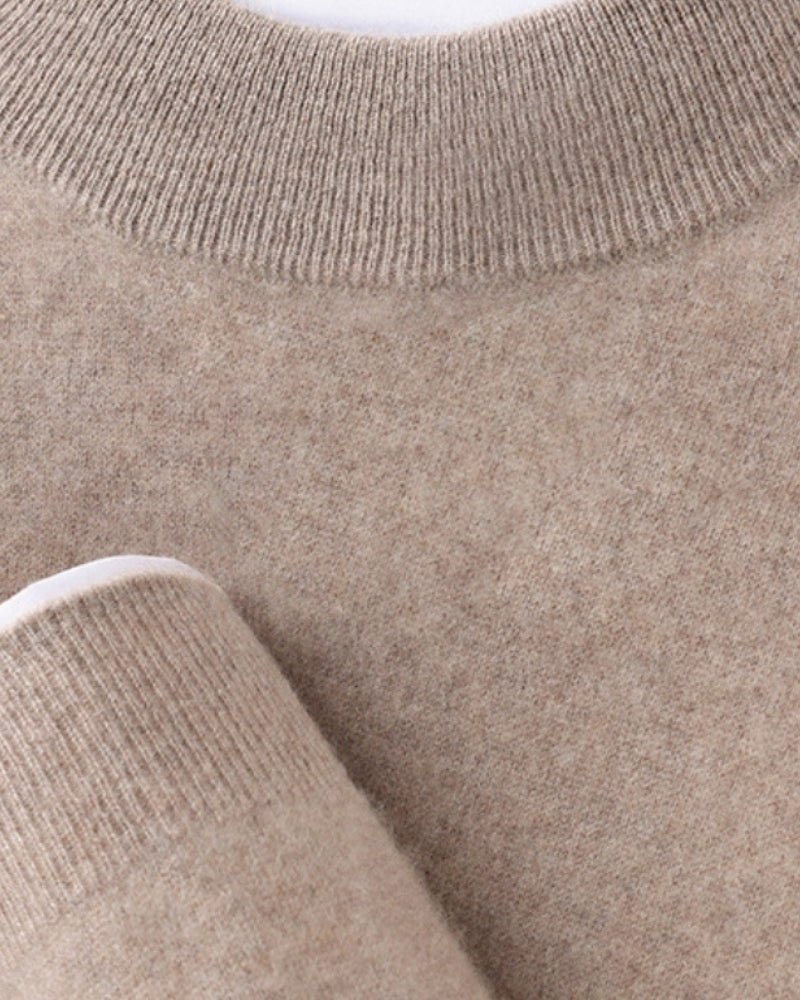 Maglione a collo alto in cashmere