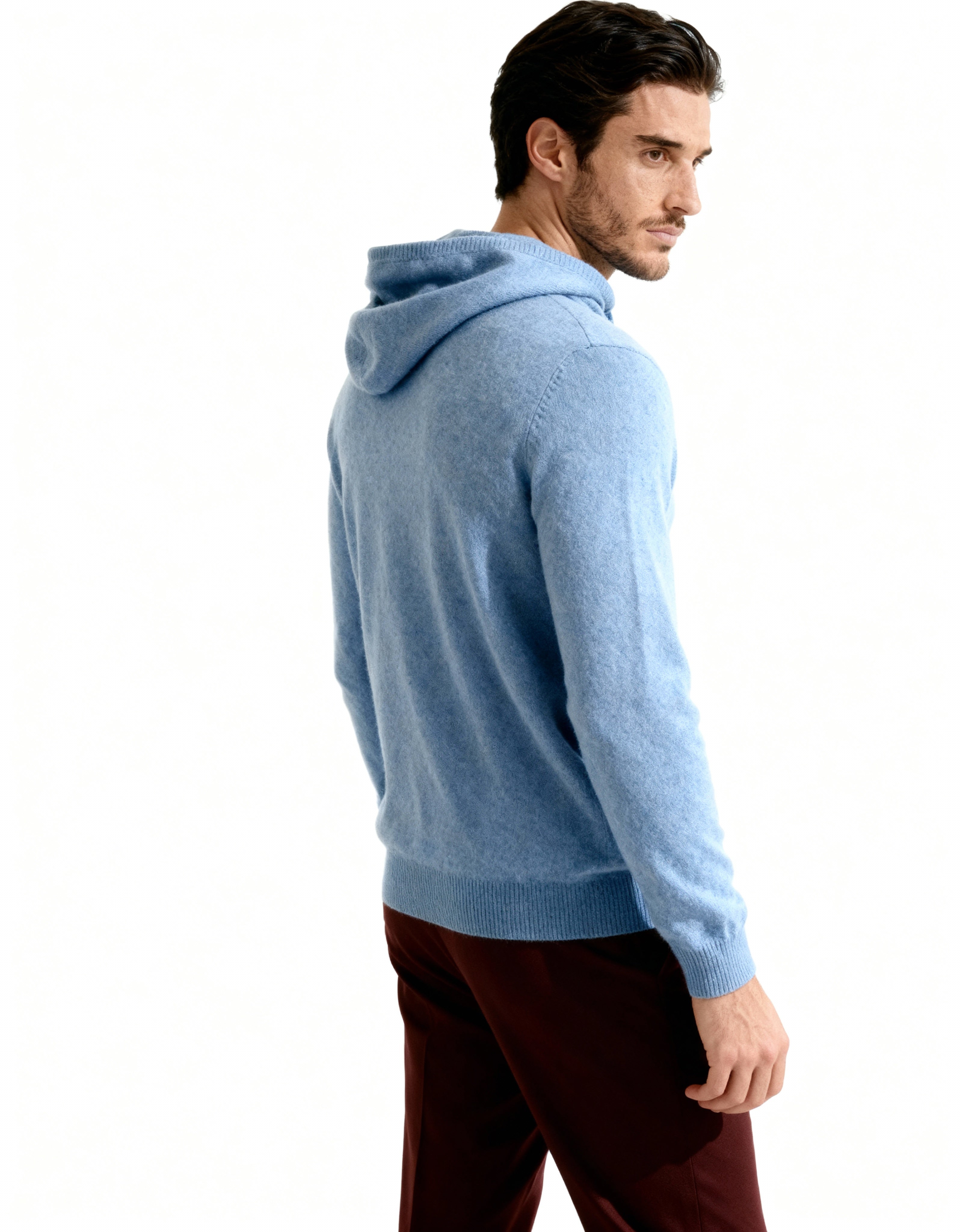 Felpa con cappuccio 100% cashmere
