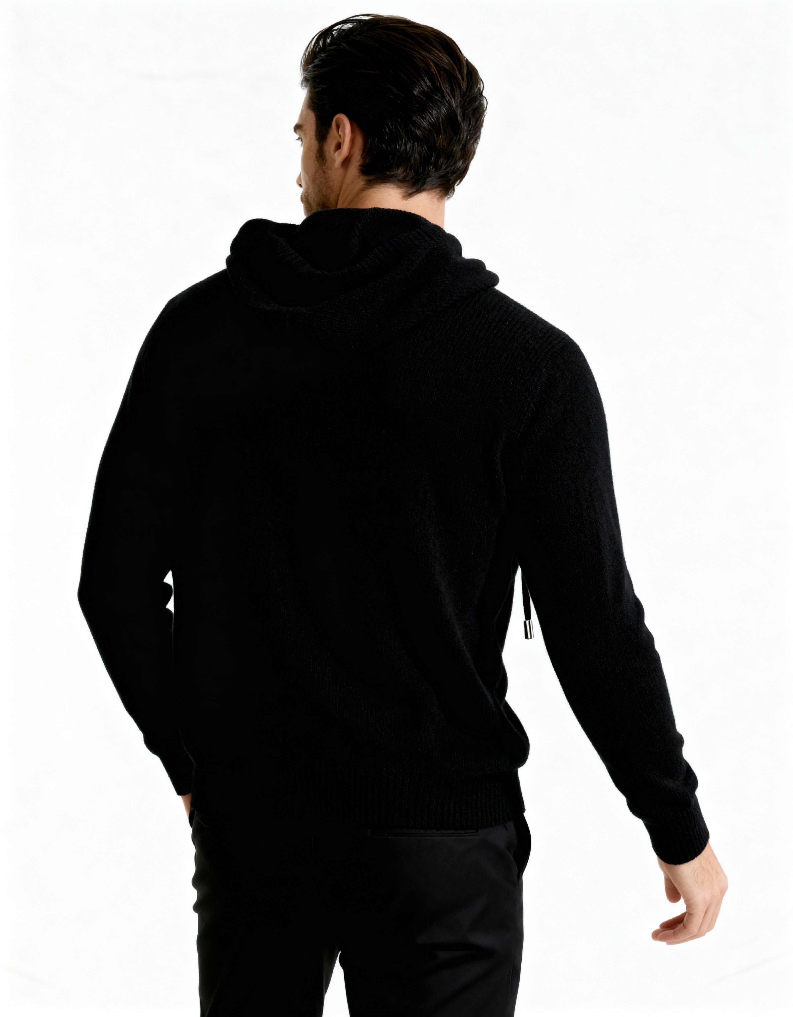 Felpa con cappuccio 100% cashmere