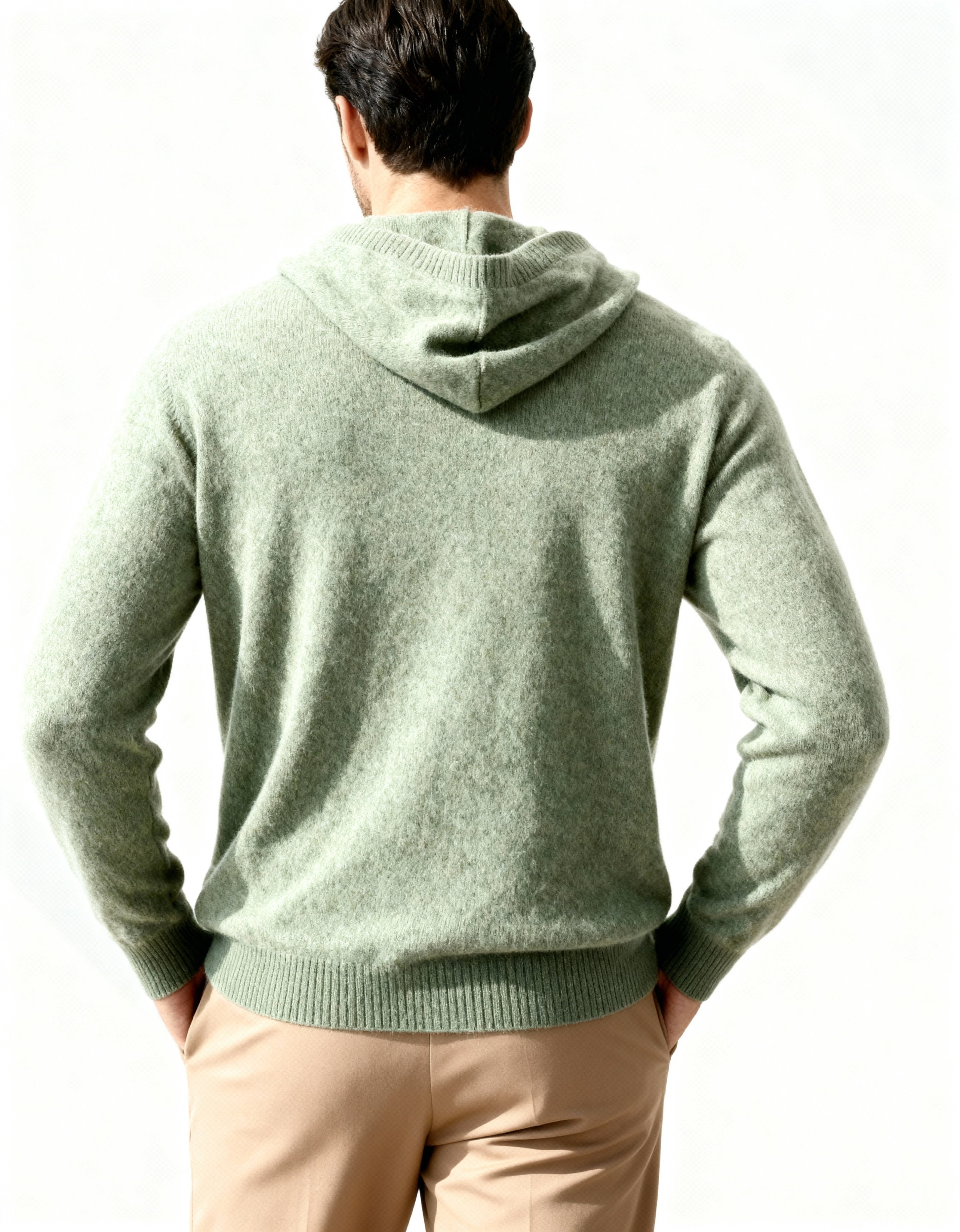 Felpa con cappuccio 100% cashmere