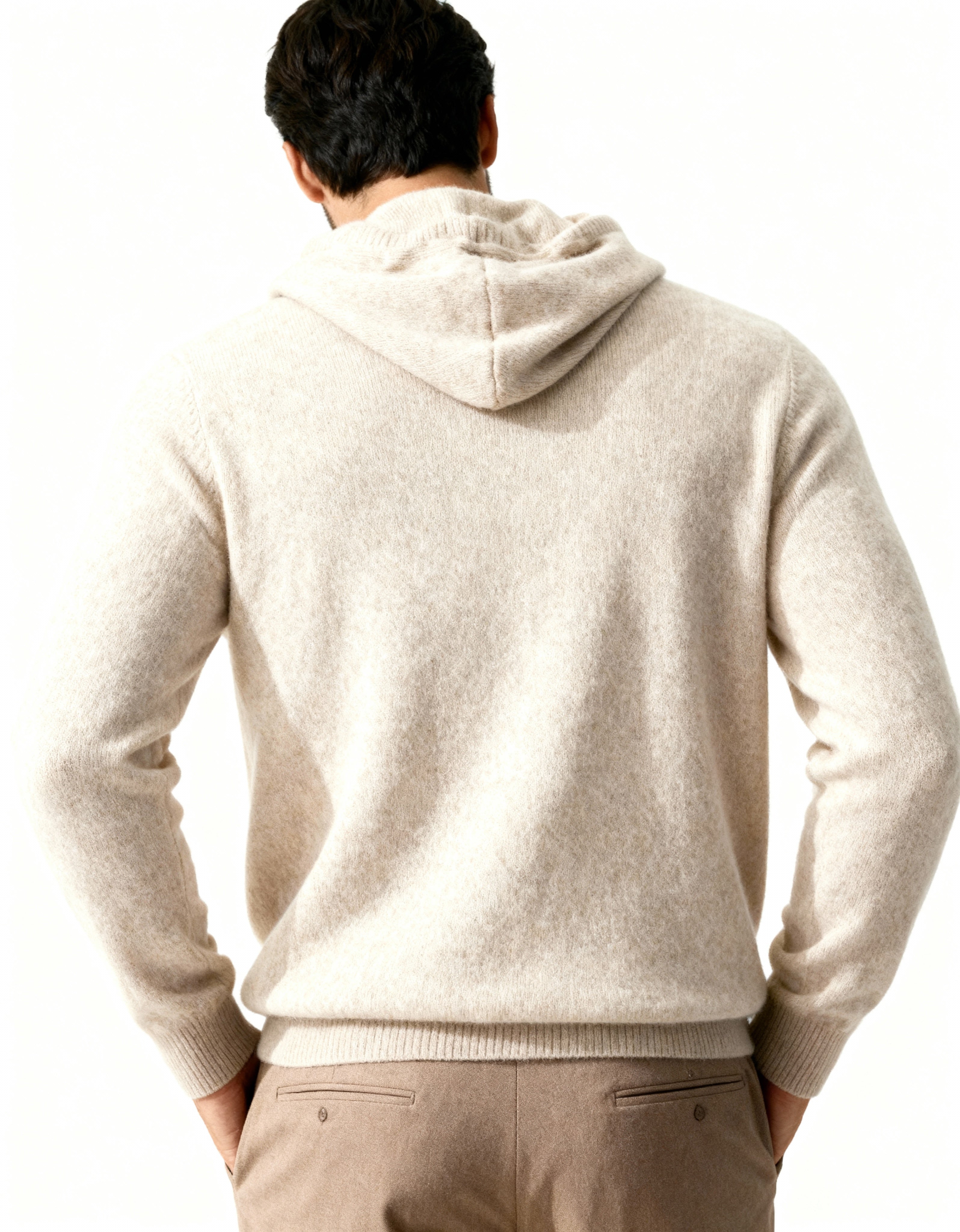 Felpa con cappuccio 100% cashmere
