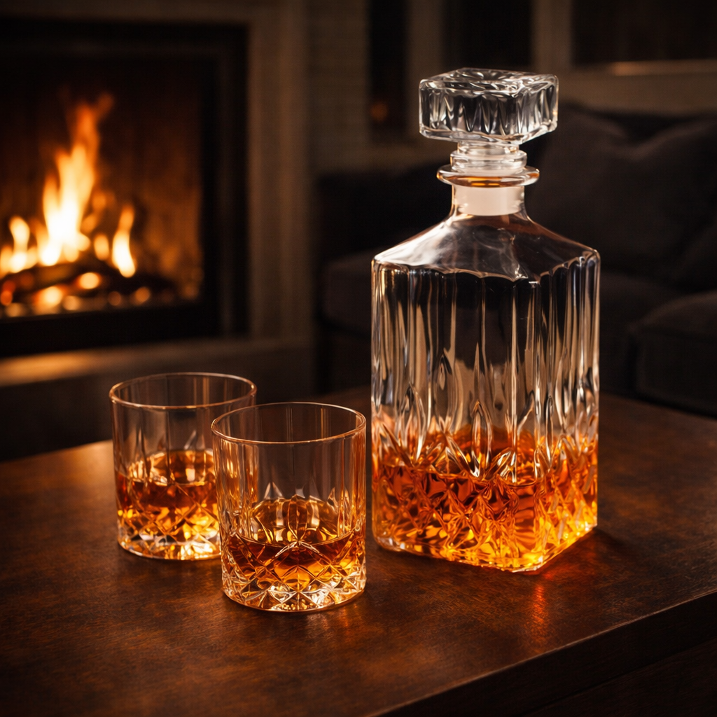 Whisky Decanter and Glasses Set