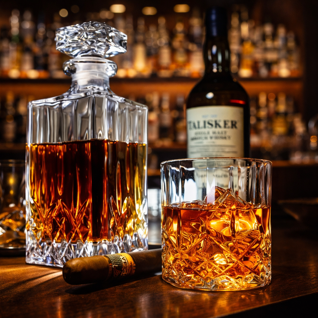 Whisky Decanter and Glasses Set