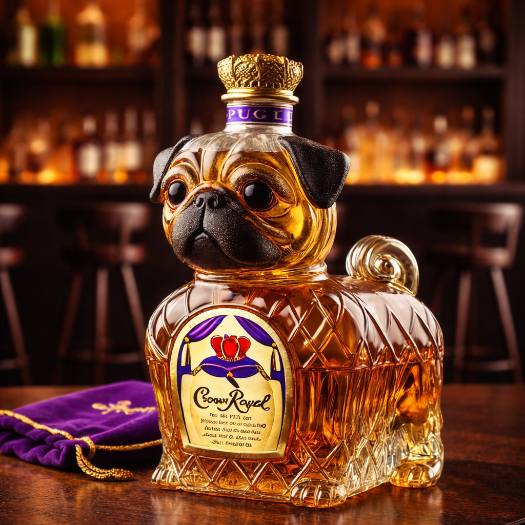 Bottiglia di Whisky - Bulldog Francese: Eleganza e Carisma per Intenditori