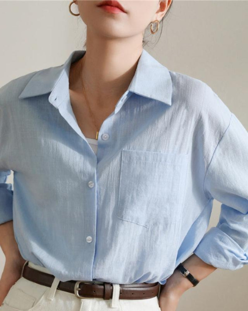 Camicia di lino estiva da donna