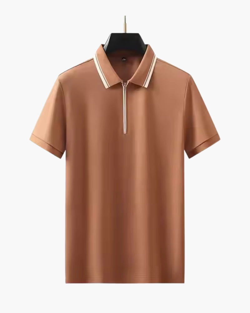 Polo con zip Ridgeway