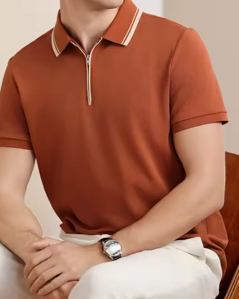 Polo con zip Ridgeway