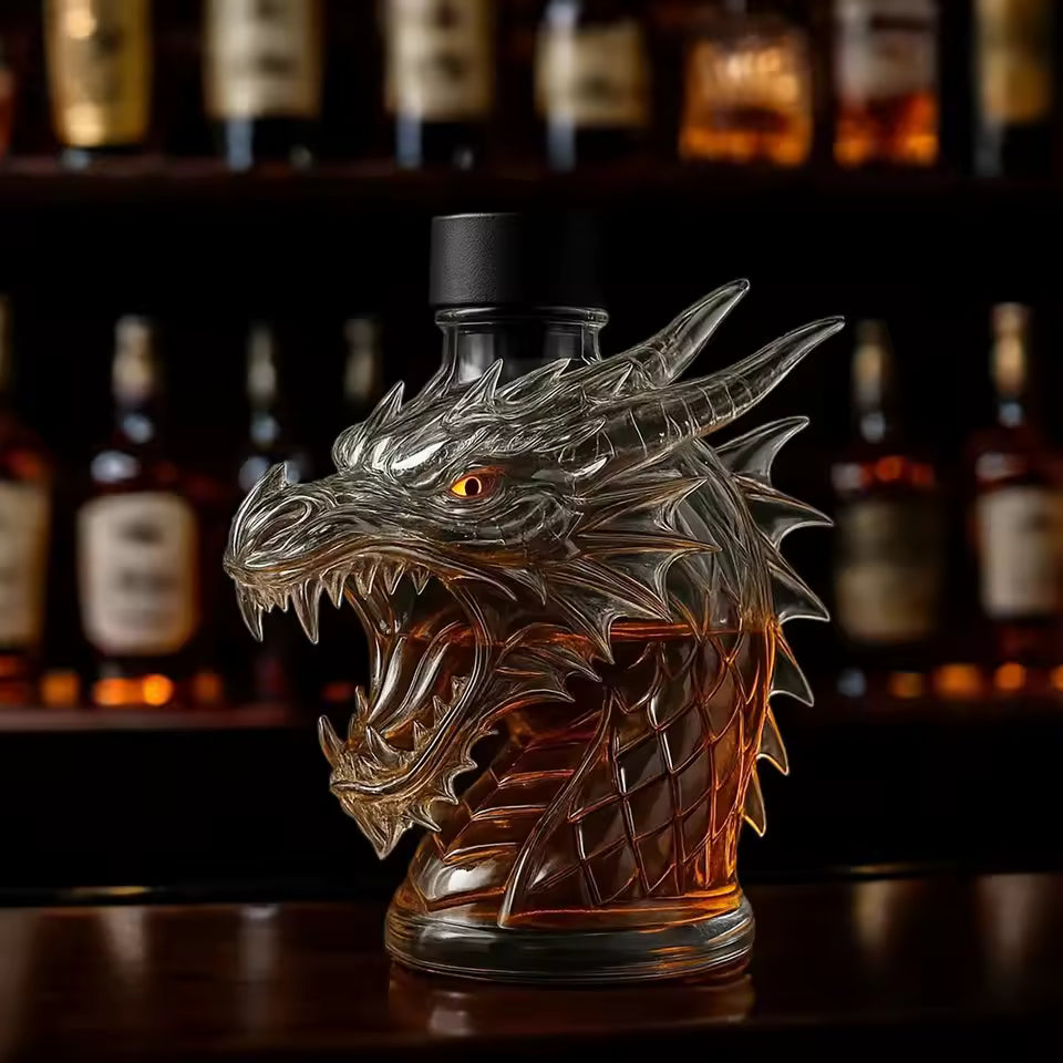 Bottiglia Whisky "Drago" - Design a Testa di Drago