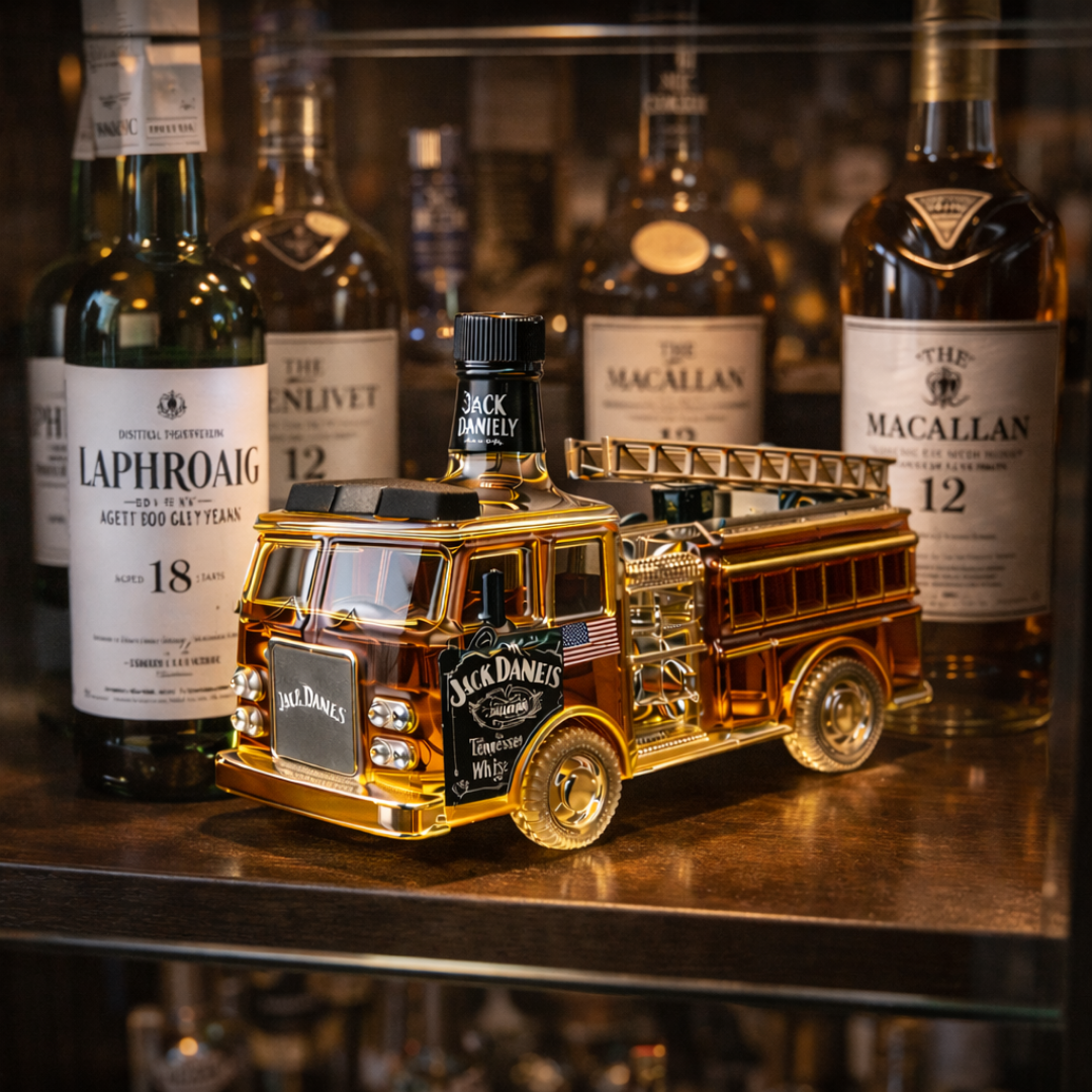 Jack Daniel's Firefighter Edition Whiskey Bottle