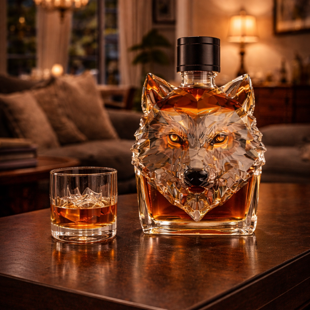 Decanter per Whisky "Testa di Lupo" - Edizione Esclusiva