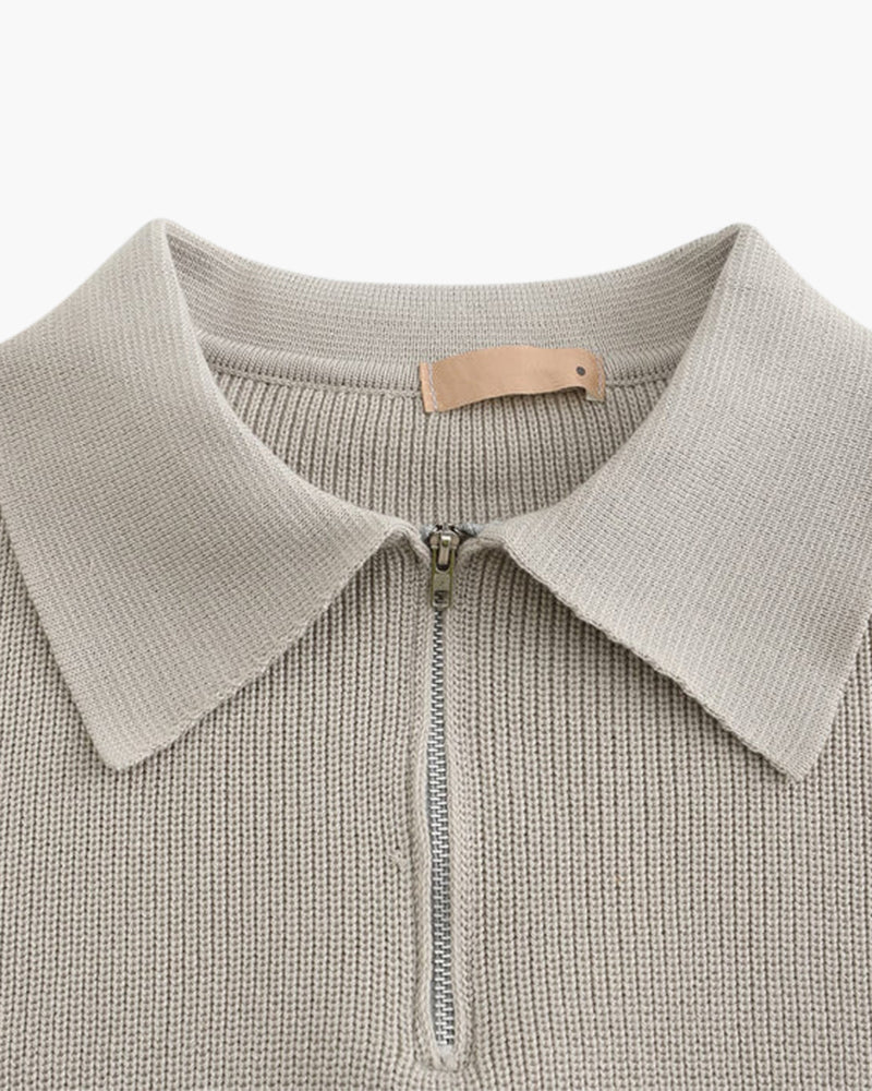 Maglione Cesare con mezza zip