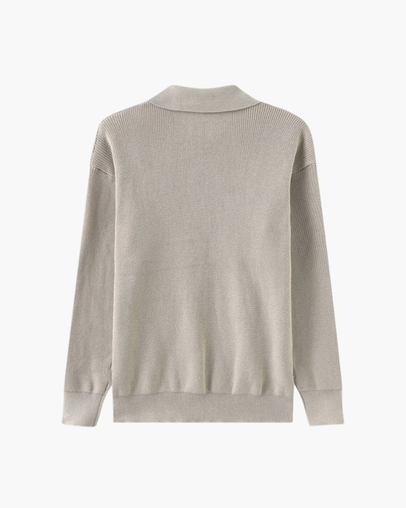 Maglione Cesare con mezza zip
