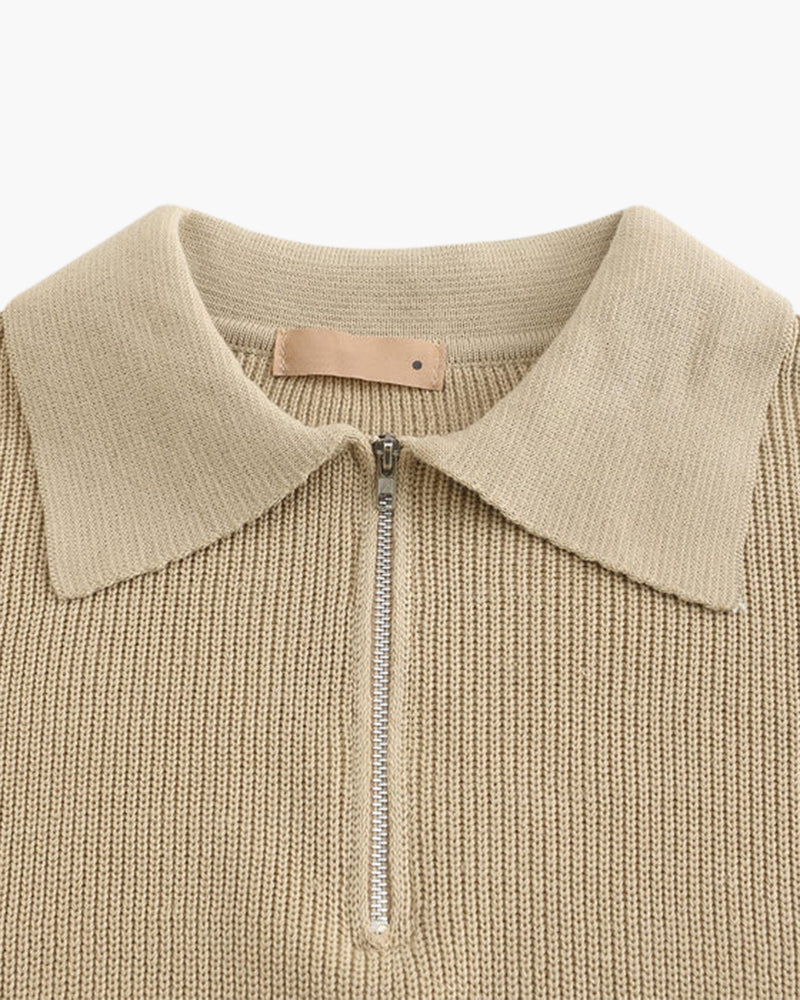 Maglione Cesare con mezza zip