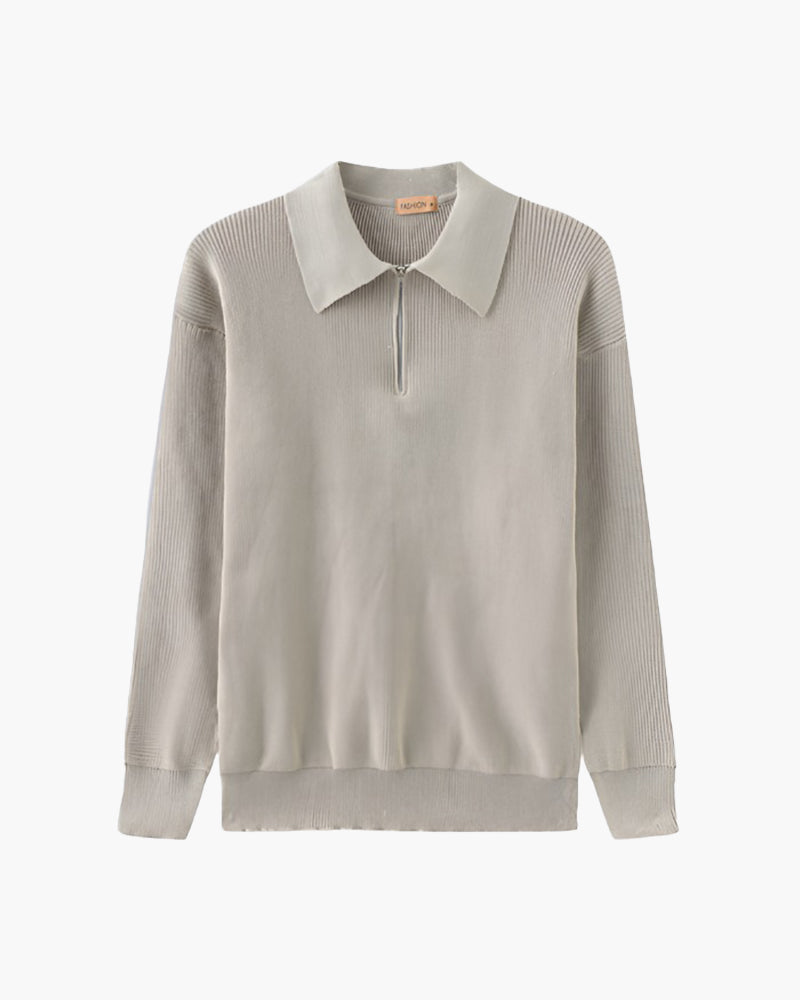 Maglione Cesare con mezza zip
