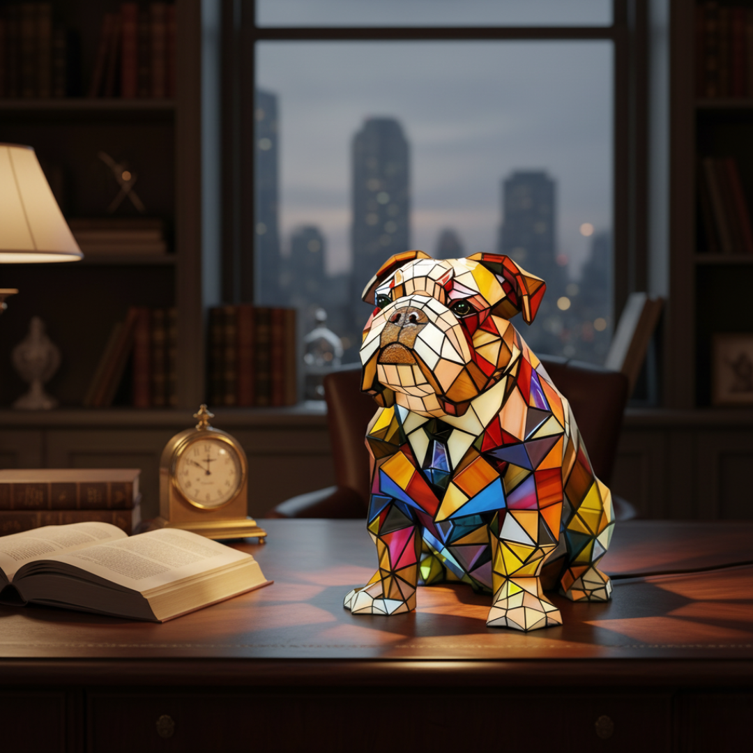 Ciondolo Elegante a Forma di Bulldog
